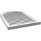 Ekena Millwork Octagonal Top Surface Mount PVC Gable Vent w/ 2"W x 2"P Brickmould Sill Frame, 24"W x 36"H GVPOT24X3603SF - alternate 3